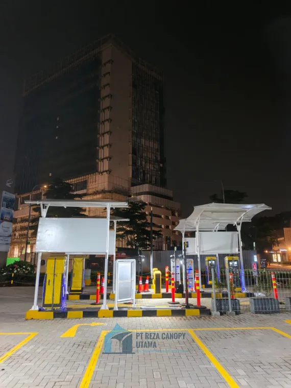 Pemasangan Kanopi Membrane Untuk Gaye Parkir di Tokopedia Care Tower, Ciputra Jakarta