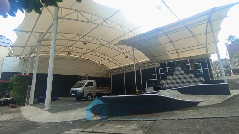 Penggantian Kain Membrane Bapak Freedy di villa Kuldesak Bandung Bandung